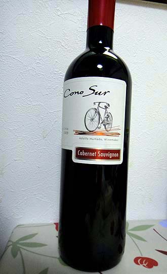 コノスル・カベルネ・ソーヴィニヨン[Cabernet Sauvignon 2008 Cono Sur]（チリ赤ワイン）