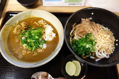 福原製麺つるつる（神戸摂津本山）ぶっかけうどんとカレー丼