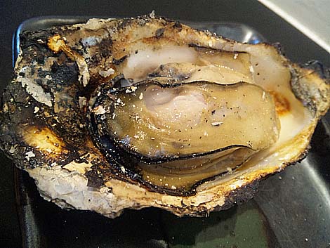 牡蠣屋（広島宮島）焼き牡蠣、牡蠣むすび