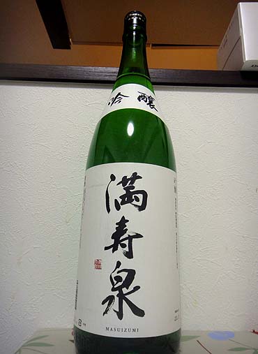 満寿泉 吟醸 1800ml（富山・桝田酒造）