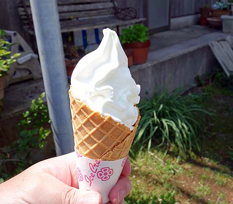 尾鷲牛乳（和歌山串本）牧場搾りたて牛乳で作られたソフトクリーム