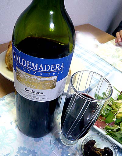 ヴァルデマデラ ティント クリアンサ 2003[VALDEMADERA TINTO CRIANZA Carinena]（スペイン・赤ワイン）
